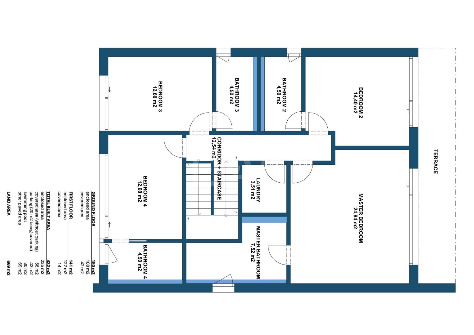 Nowy designer Villa Schody od Sea and Town Centre