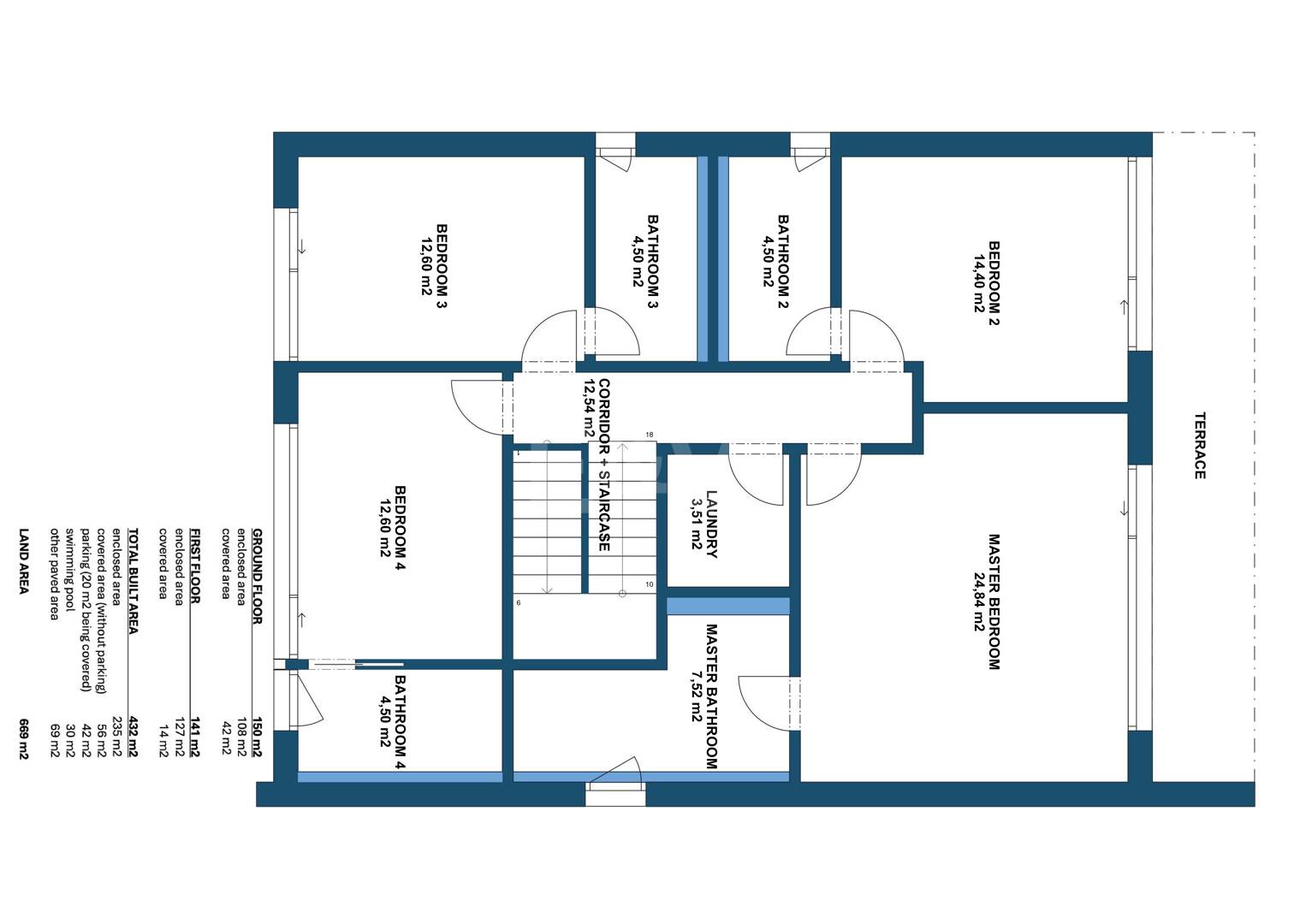 Tranquil Luxury Villa Projekt av stranden med smarta hemfunktioner