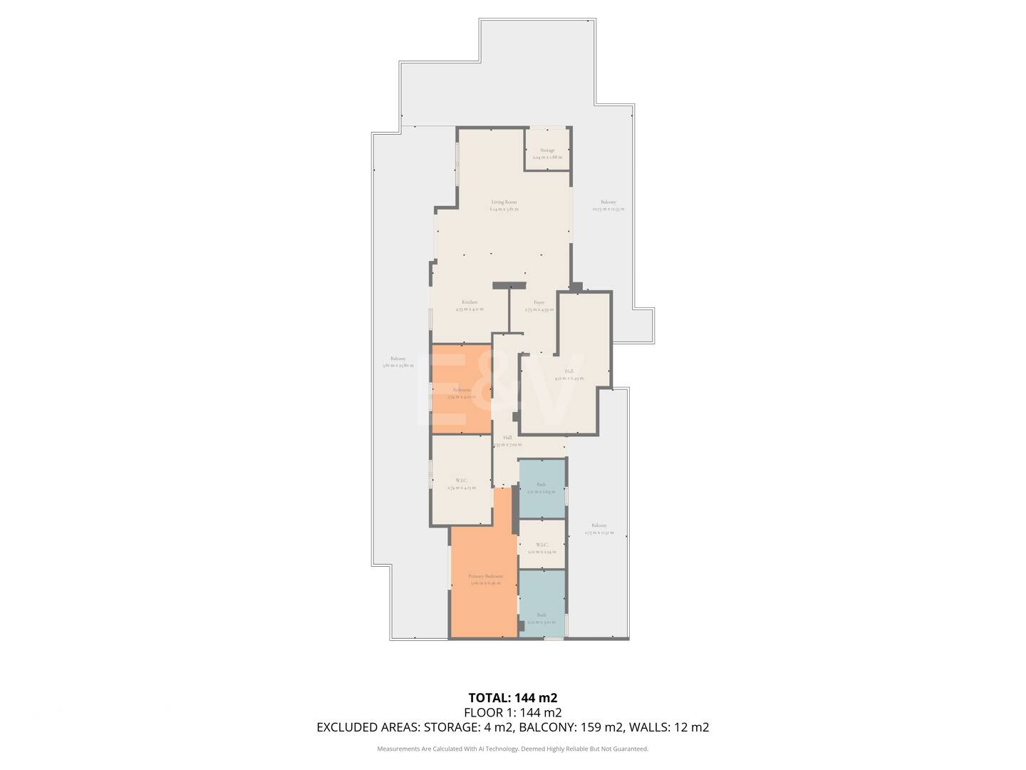 Penthouse with privacy, panoramic views, and 24H security