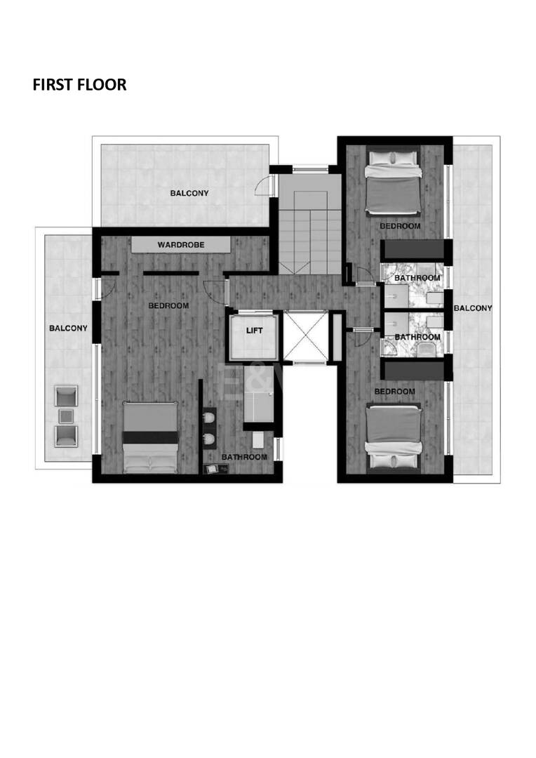 Modern Villa med havs- och bergsutsikt
