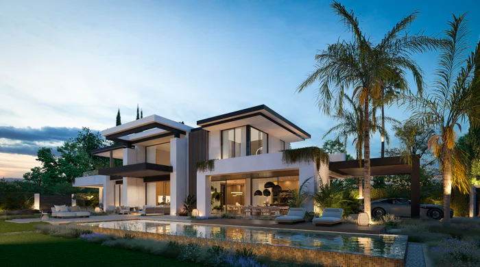 Blume, an exclusive boutique collection of 3 contemporary villas just steps from the beach, in one of Marbella’s most prestigious residential areas.