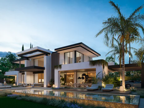 Blume, an exclusive boutique collection of 3 contemporary villas just steps from the beach, in one of Marbella’s most prestigious residential areas.