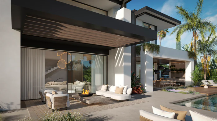 Blume, an exclusive boutique collection of 3 contemporary villas just steps from the beach, in one of Marbella’s most prestigious residential areas.