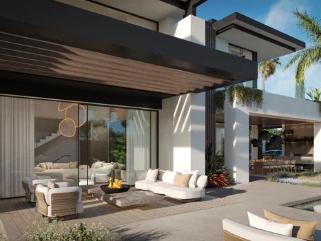 Blume, an exclusive boutique collection of 3 contemporary villas just steps from the beach, in one of Marbella’s most prestigious residential areas.