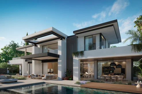Blume, an exclusive boutique collection of 3 contemporary villas just steps from the beach, in one of Marbella’s most prestigious residential areas.