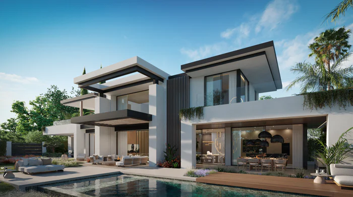 Blume, an exclusive boutique collection of 3 contemporary villas just steps from the beach, in one of Marbella’s most prestigious residential areas.