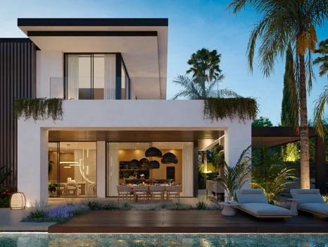 Blume, an exclusive boutique collection of 3 contemporary villas just steps from the beach, in one of Marbella’s most prestigious residential areas.