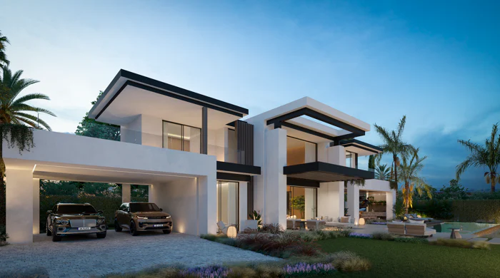Blume, an exclusive boutique collection of 3 contemporary villas just steps from the beach, in one of Marbella’s most prestigious residential areas.