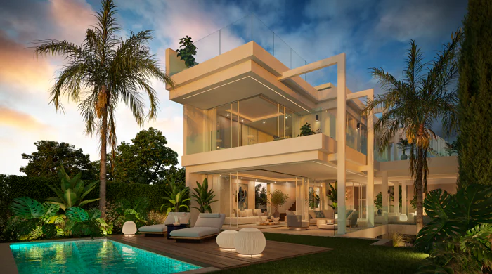 NARA MARBELLA: Exclusive development of 8 luxury villas in Valdeolletas, Marbella, with private pool and sea views