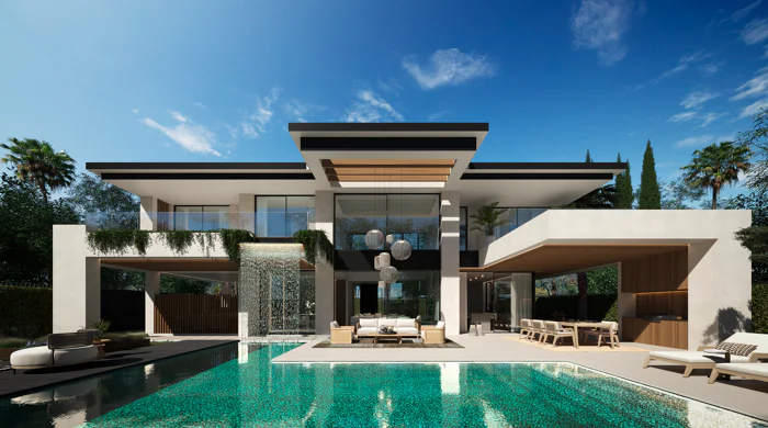 Impressive contemporary villas in Cortijo Blanco, next to Puerto Banús · Under construction!