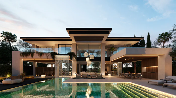 Impressive contemporary villas in Cortijo Blanco, next to Puerto Banús · Under construction!