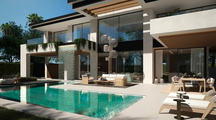 Impressive contemporary villas in Cortijo Blanco, next to Puerto Banús · Under construction!