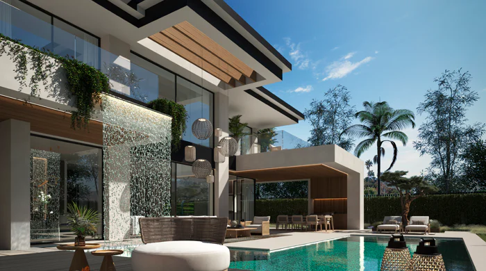 Impressive contemporary villas in Cortijo Blanco, next to Puerto Banús · Under construction!
