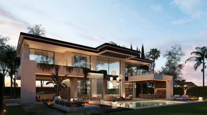 Impressive contemporary villas in Cortijo Blanco, next to Puerto Banús · Under construction!
