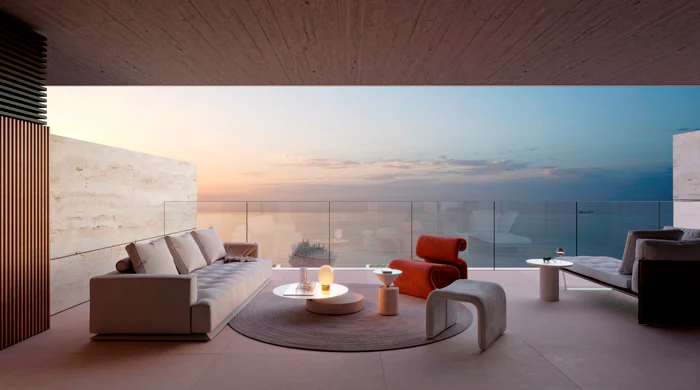 ‘Live one step from the sea’ In front of the beach we offer this fantastic project, NUBAY.