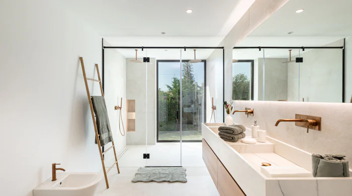 Three unique villas built on one level
