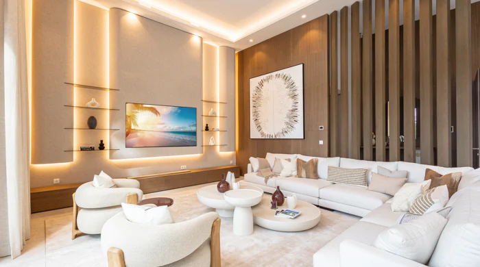 Three unique villas built on one level