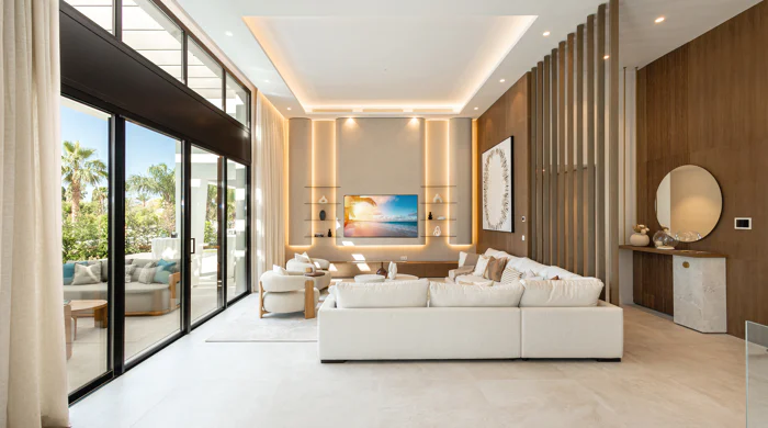 Three unique villas built on one level