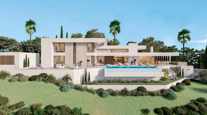 AVAILABLE FOR SALE - La Reserva de la Cala Golf: New build contemporary villas & plots with sea views for sale in Mijas Costa