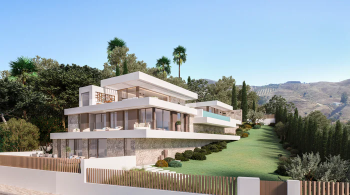 AVAILABLE FOR SALE - La Reserva de la Cala Golf: New build contemporary villas & plots with sea views for sale in Mijas Costa