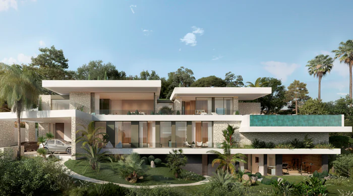 AVAILABLE FOR SALE - La Reserva de la Cala Golf: New build contemporary villas & plots with sea views for sale in Mijas Costa