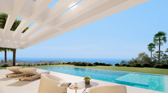 AVAILABLE FOR SALE - La Reserva de la Cala Golf: New build contemporary villas & plots with sea views for sale in Mijas Costa