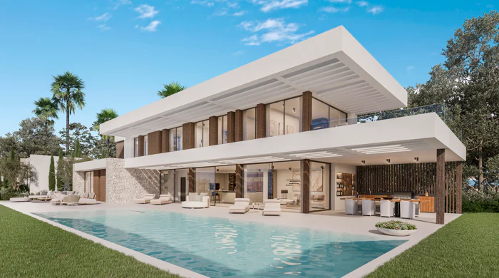 AVAILABLE FOR SALE - La Reserva de la Cala Golf: New build contemporary villas & plots with sea views for sale in Mijas Costa