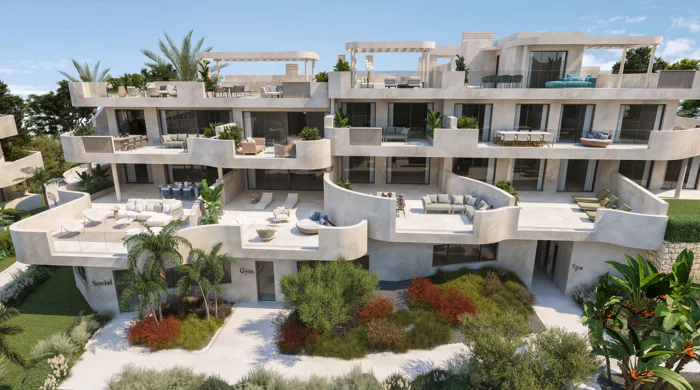 Idyllic, comfort living in modern apartments in Estepona Golf
