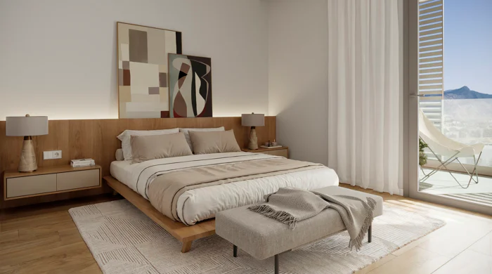 Zinnia, modern apartments in an urban setting with sea views in San Pedro de Alcántara.