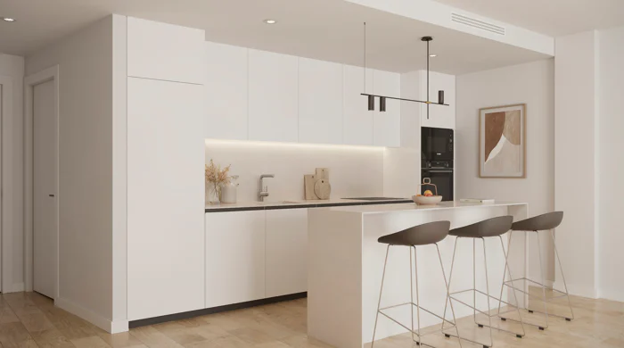 Zinnia, modern apartments in an urban setting with sea views in San Pedro de Alcántara.