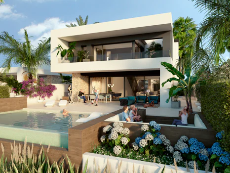 Villas Mustique and Aruba, exclusive homes next to the golf course at La Finca Resort