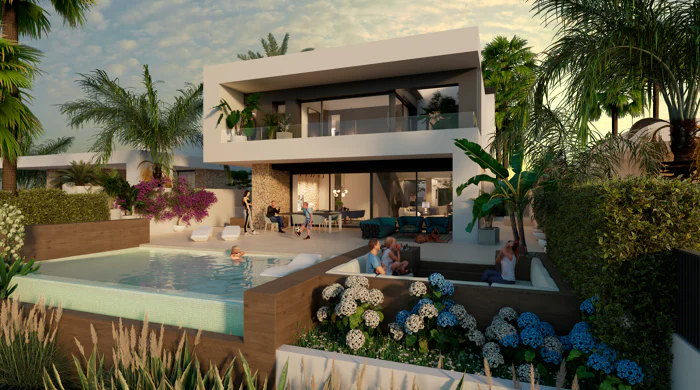 Villas Mustique and Aruba, exclusive homes next to the golf course at La Finca Resort
