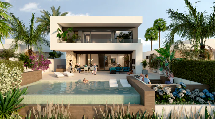 Villas Mustique and Aruba, exclusive homes next to the golf course at La Finca Resort