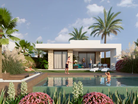 Villas Mustique and Aruba, exclusive homes next to the golf course at La Finca Resort