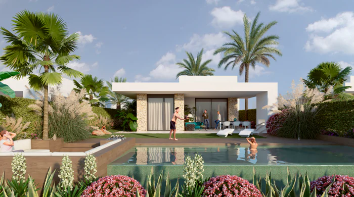 Villas Mustique and Aruba, exclusive homes next to the golf course at La Finca Resort