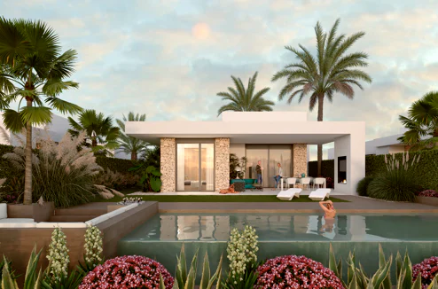 Villas Mustique and Aruba, exclusive homes next to the golf course at La Finca Resort