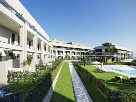Symphony Suites, modern and elegant groundfloors and penthouses with sea views in the New Golden Mile