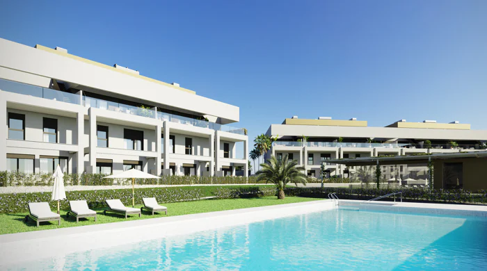 Symphony Suites, modern and elegant groundfloors and penthouses with sea views in the New Golden Mile