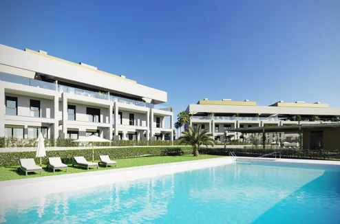 Symphony Suites, modern and elegant groundfloors and penthouses with sea views in the New Golden Mile