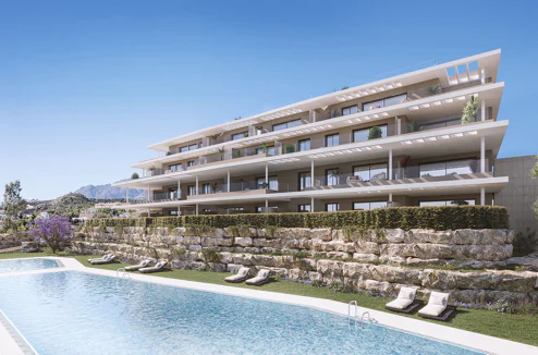 Capri, elegant apartments and penthouses overlooking the Mediterranean sea in Estepona