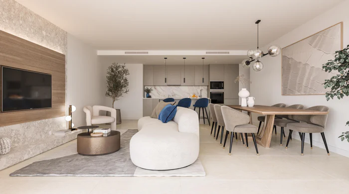 Capri, elegant apartments and penthouses overlooking the Mediterranean sea in Estepona