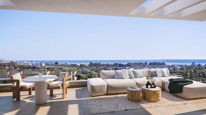 Capri, elegant apartments and penthouses overlooking the Mediterranean sea in Estepona