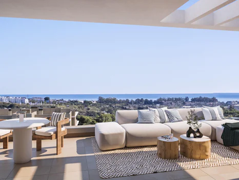 Capri, elegant apartments and penthouses overlooking the Mediterranean sea in Estepona