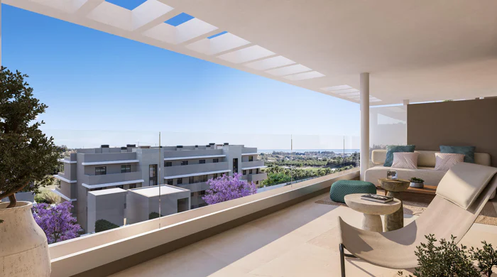 Capri, elegant apartments and penthouses overlooking the Mediterranean sea in Estepona