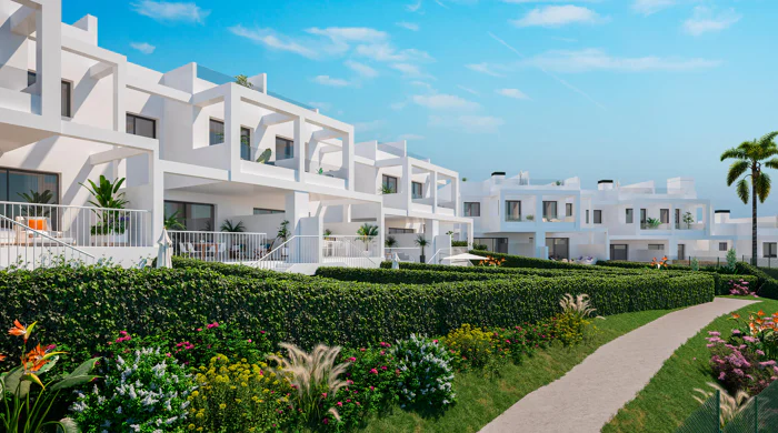 Golden View II, contemporary style townhouses in Manilva