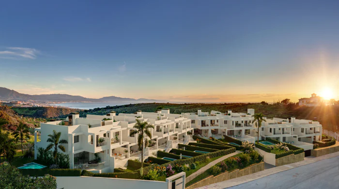 Golden View II, contemporary style townhouses in Manilva