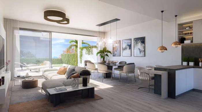 Golden View II, contemporary style townhouses in Manilva