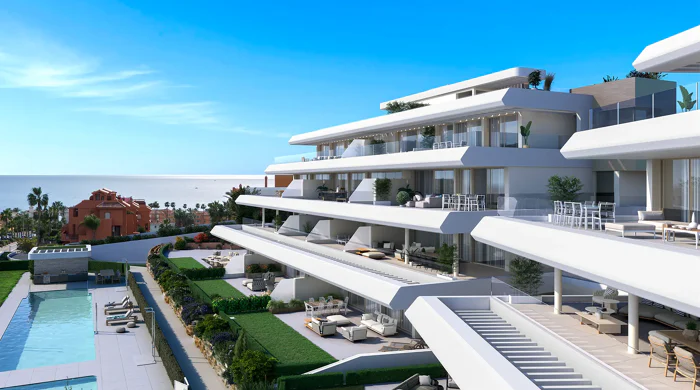 A balcony overlooking the Mediterranean