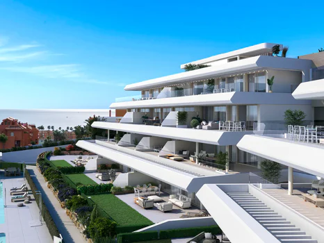 A balcony overlooking the Mediterranean