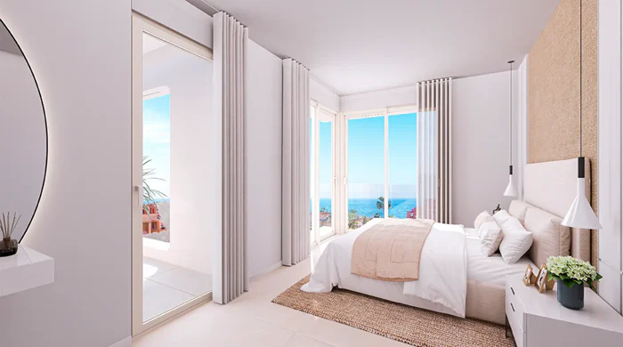 A balcony overlooking the Mediterranean
